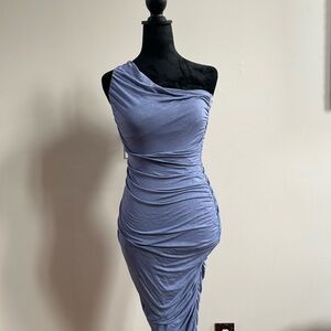 JLUXLABEL One-Shoulder Lavender Dress